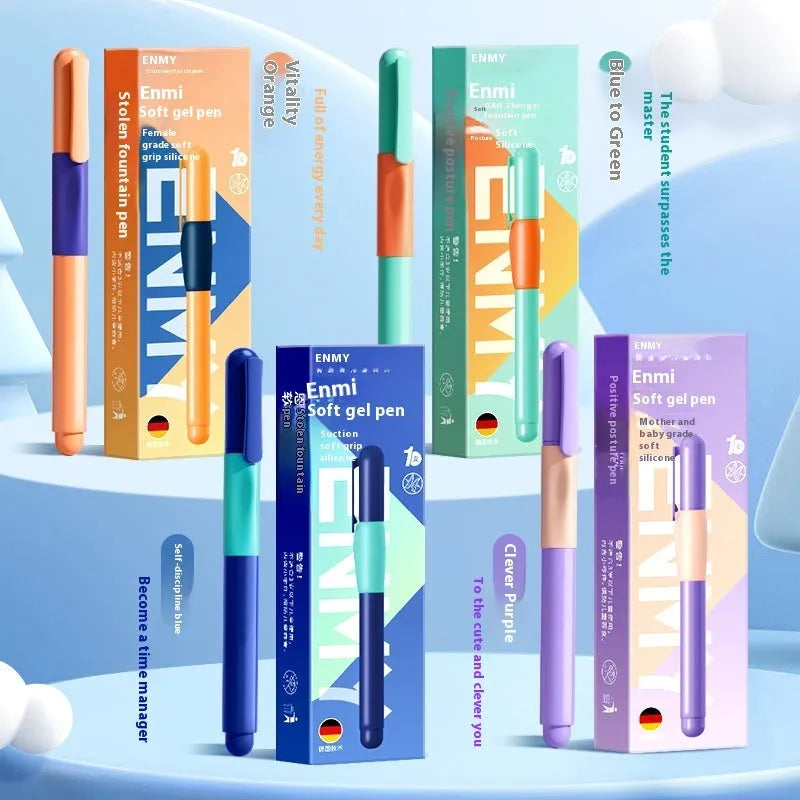 Student posture correction pen in blue, blue-green gradient, purple, and orange colour options