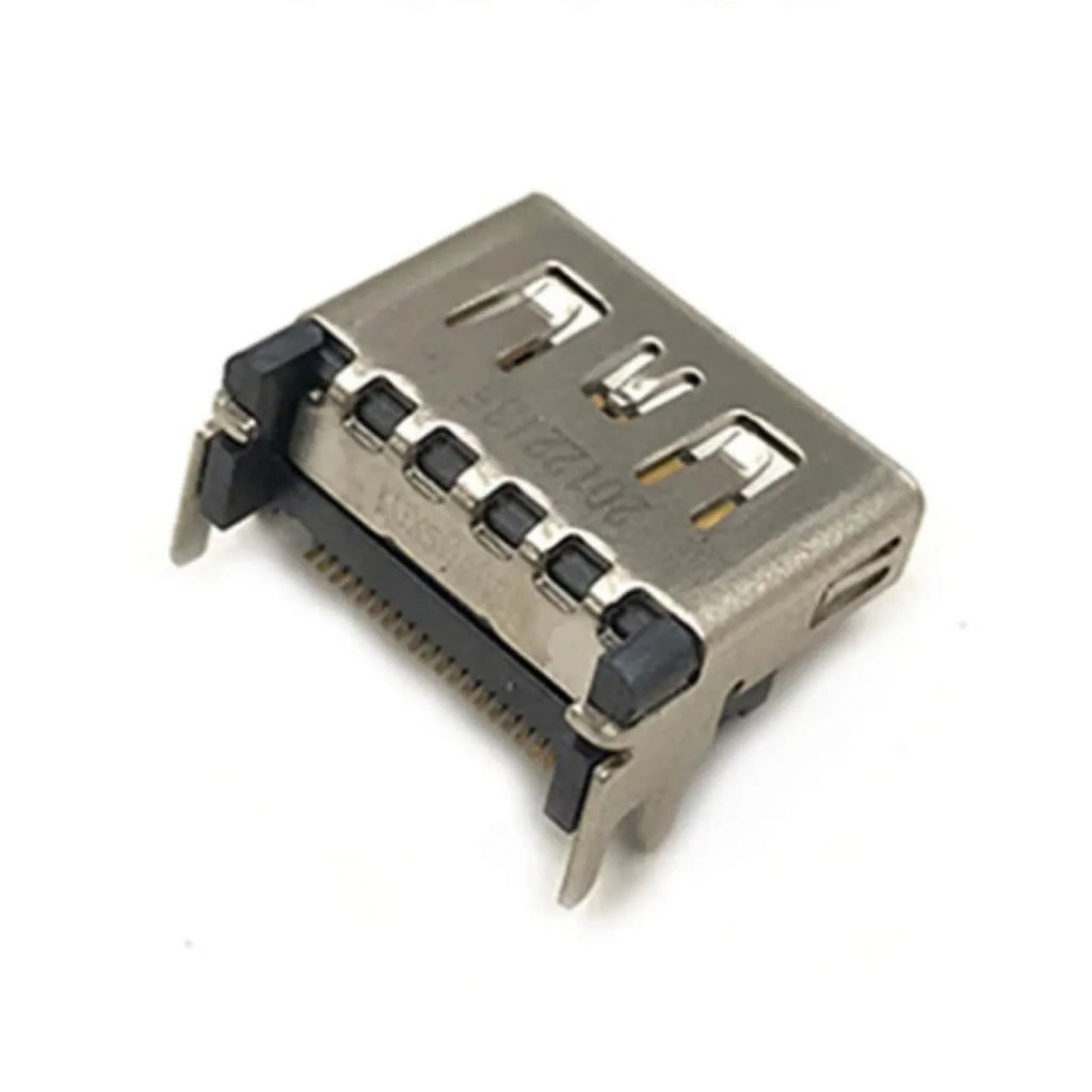 Silver HDMI host socket for gaming machine accessories and console connectivity