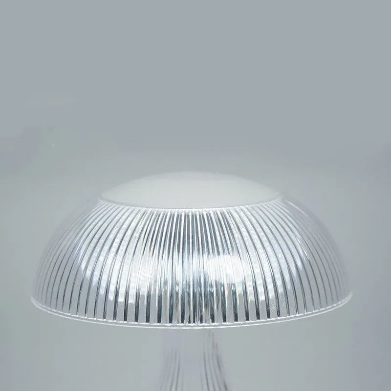 USB-rechargeable touch control night lamp with three-colour LED light