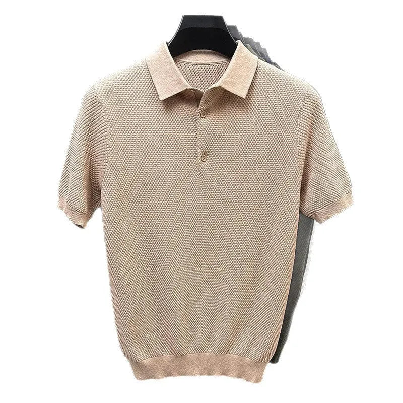 Loose fit pure cotton short sleeve sweater in oversized pullover style