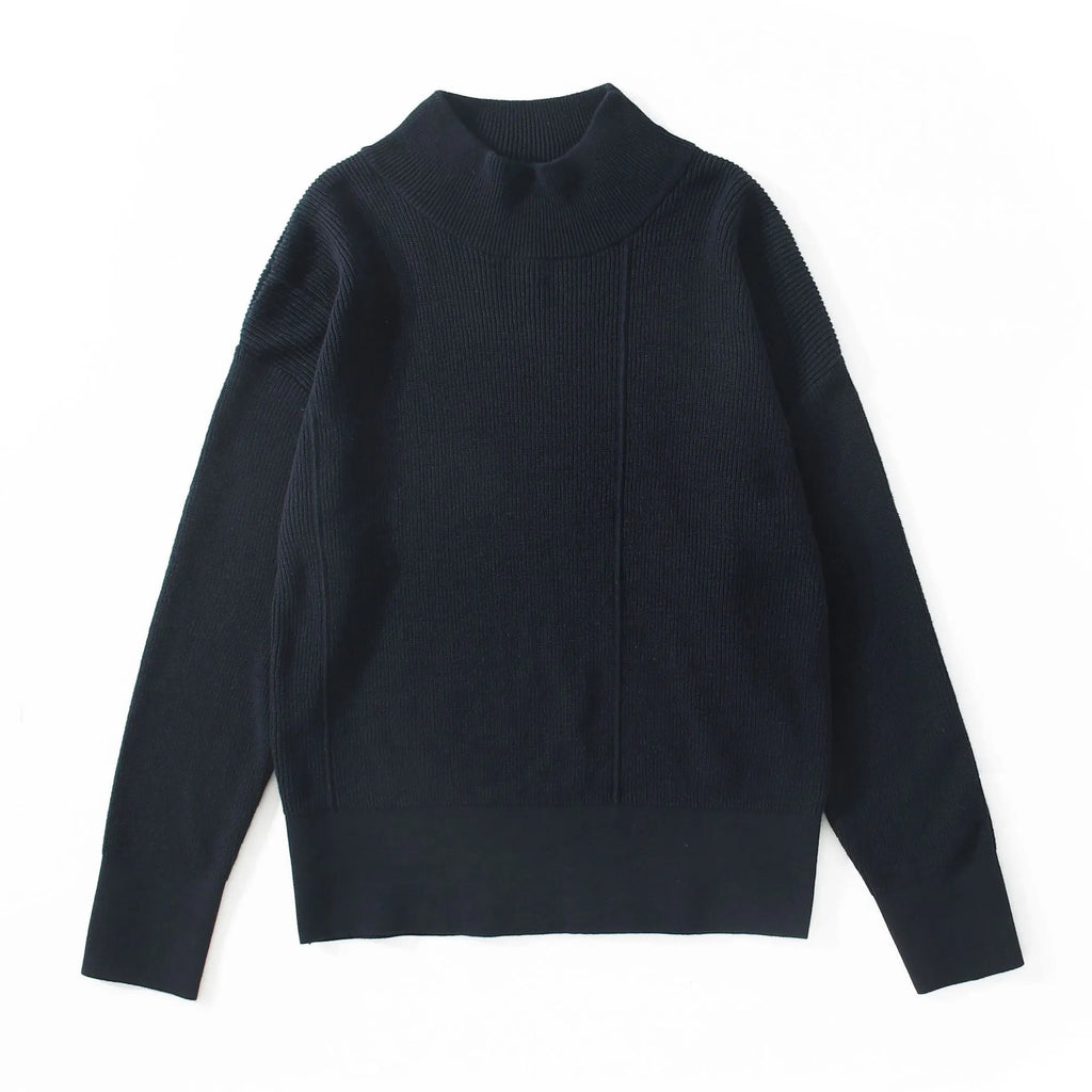 Men's loose fit cotton sweater in grey, round neck, long sleeves, casual style