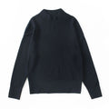 Men's loose fit cotton sweater in grey, round neck, long sleeves, casual style