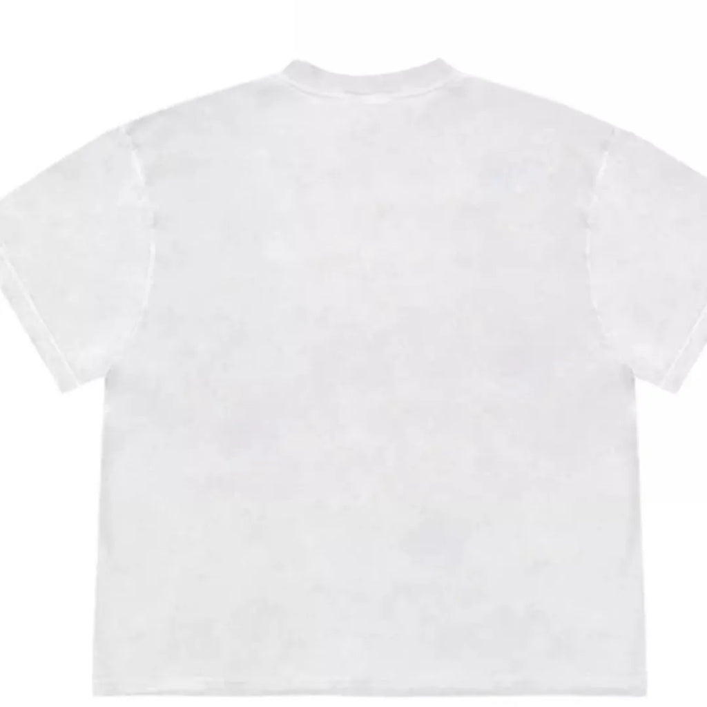 Blueberry patchwork design short sleeve T-shirt in ice oxygen cotton fabric with round neck