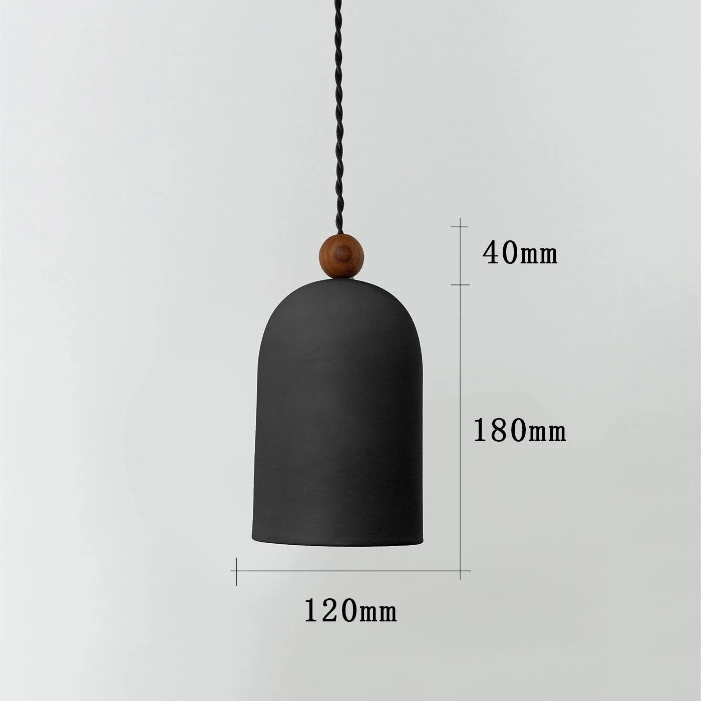 Japanese Zen ball light LED wall lamp black type A rotating 350 degrees