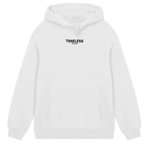 Heavyweight washed vintage loose casual hoodie for men in solid colour with long sleeves and top stitched patch pocket