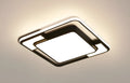 Square white LED ceiling lamp with new Nordic design for living room and bedroom lighting