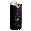 Round portable PP plastic trash can with 38cm diameter for office and outdoor waste disposal