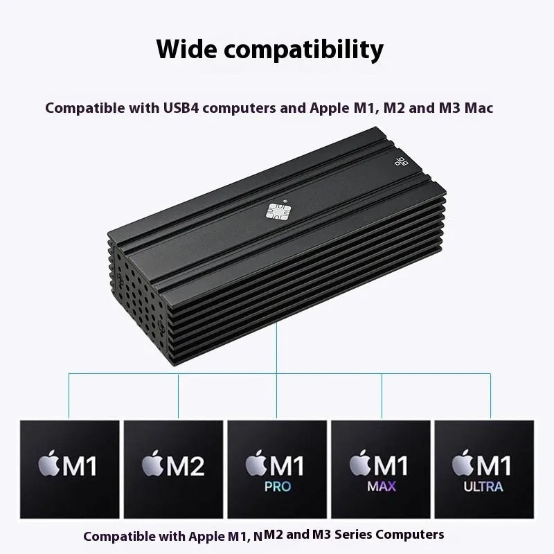 Black Leyu USB4 to RJ45 10 Gigabit Ethernet network adapter dongle with 20cm cable.