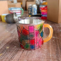 Painted book mark decorative resin cup in American style, 13cm tall
