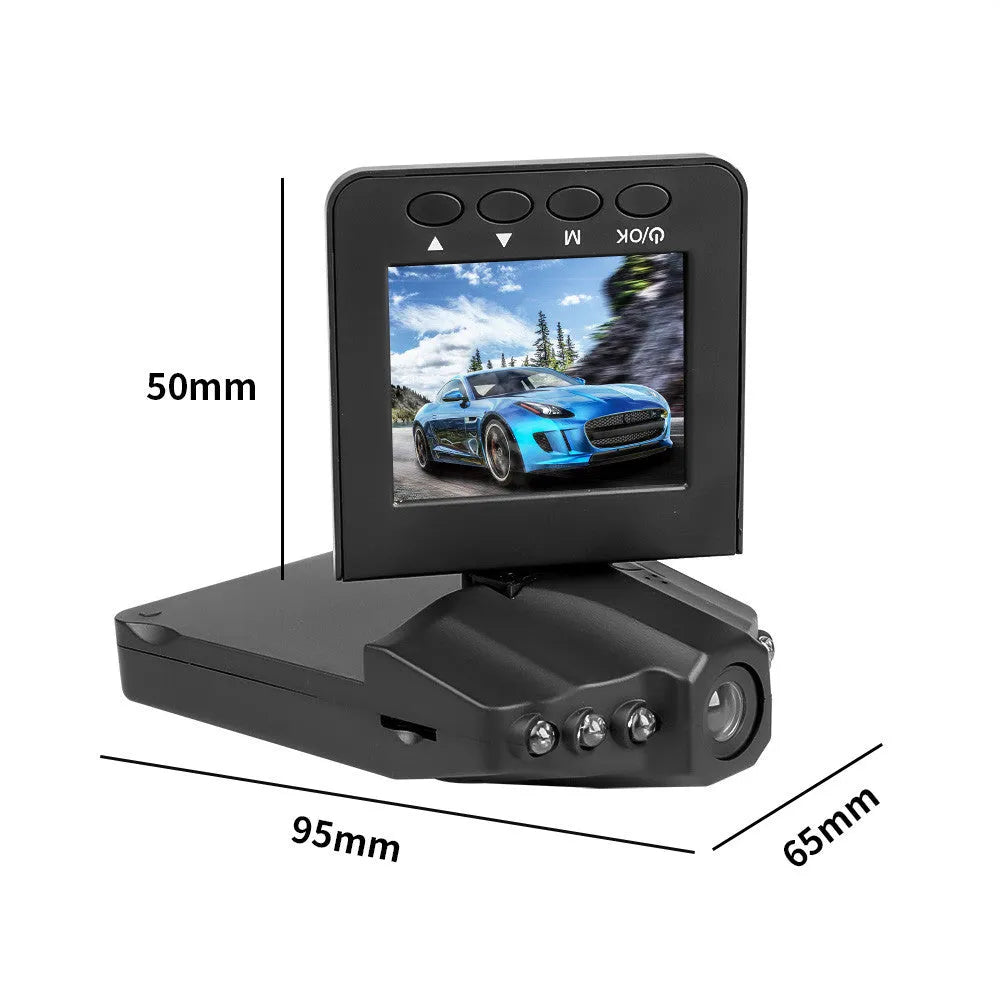 H198 car DVR dash camera with infrared night vision and 2.4-inch screen