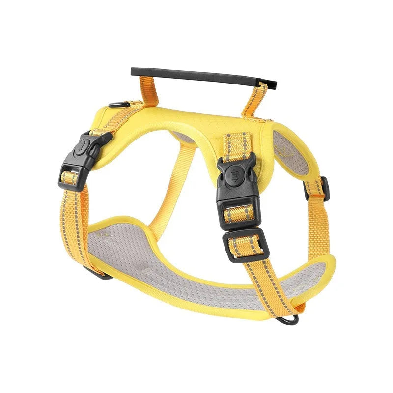 Polyester dog chest harness traction rope in multiple colours and sizes for secure walking control