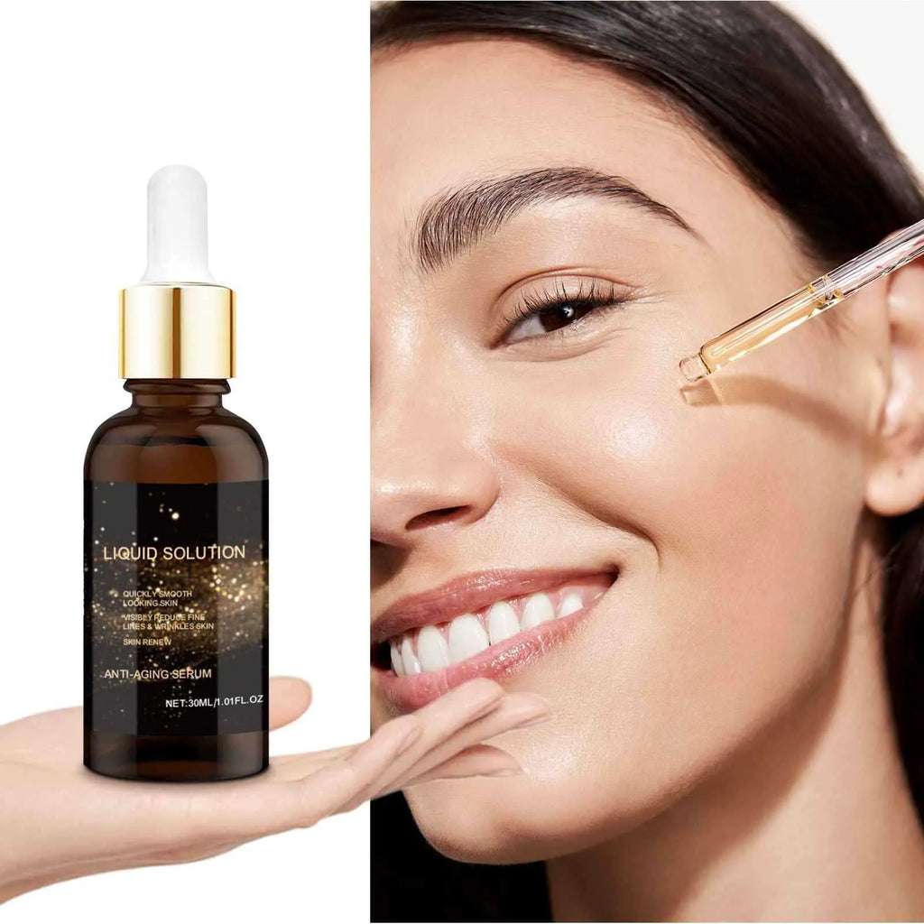 30 ml facial moisturising solution bottle with hyaluronic acid