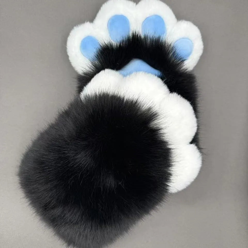 Colourful nylon animal claw cosplay gloves for fancy dress and Halloween costumes.