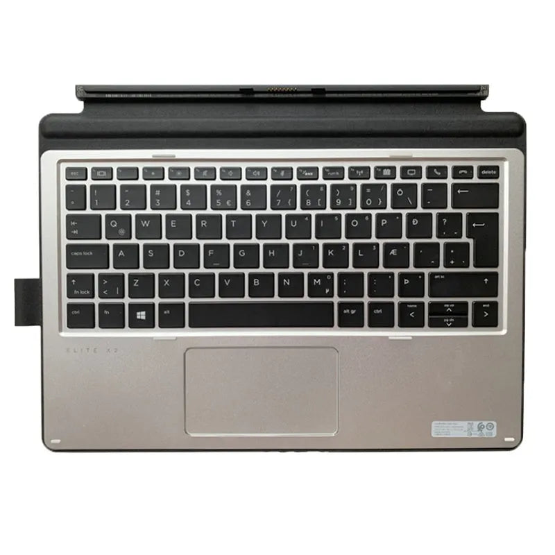 HP Elite X2 tablet base keyboard with PS/2 connector and multimedia function keys