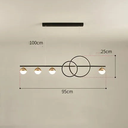 Rectangular aluminium ceiling light in black or gold finish with remote control for white and three-colour dimming.