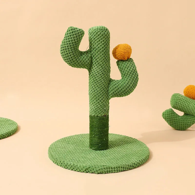 Masson cactus design cat scratch board scratching pole climber with sisal surface
