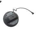 Black snap-type replacement fuel tank cap for Toyota vehicles