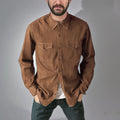 A long-line denim cardigan coat in a regular fit, shown in one of four available colours.