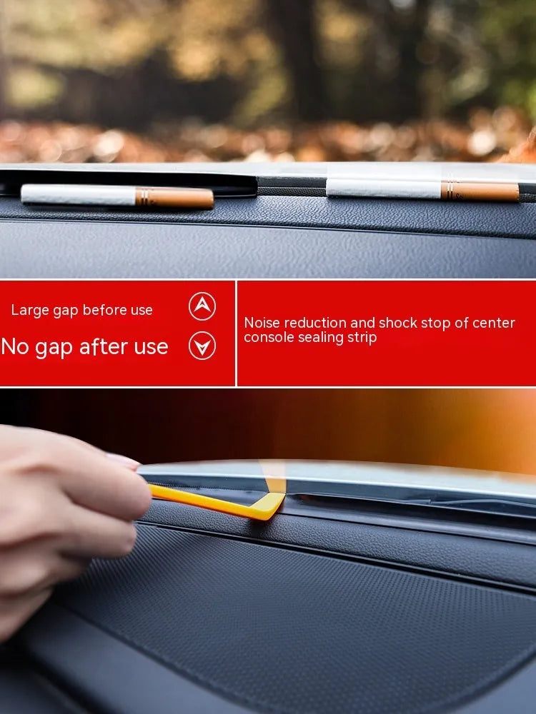 Silicone dashboard soundproof seal strip for Mitsubishi Outlander, 1.6 metres long.