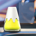 Snow Mountain Cup glass car aromatherapy unit measuring 9.1x6.9cm with four fragrance colour options