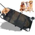 Black foldable aluminium pet stretcher in large size for emergency dog transfer