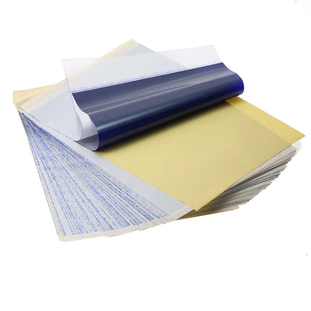 A4 tattoo transfer paper quadruple copy with transfer paste gel for stencil creation