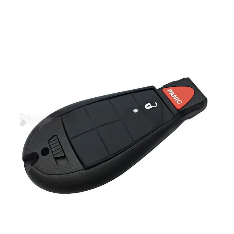 Dodge Chrysler smart card key replacement shell with ABS brass construction showing 85x42x15mm dimensions