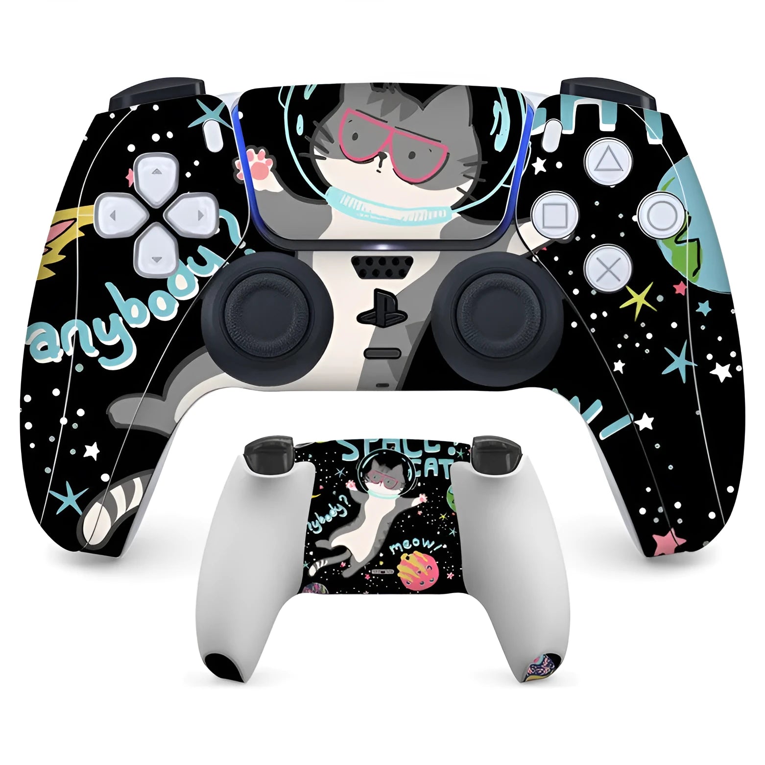 PS5 controller protective skin stickers in multiple styles with anti-scratch PVC material