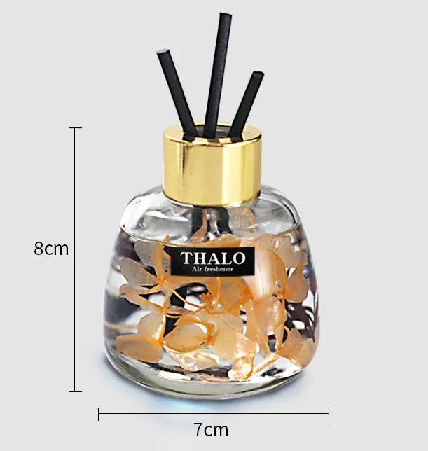 Glass bottle car perfume ornament with loose incense for automotive decoration