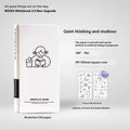 A5 simple plaid style paper notebook with mesh pattern cover, includes stickers.