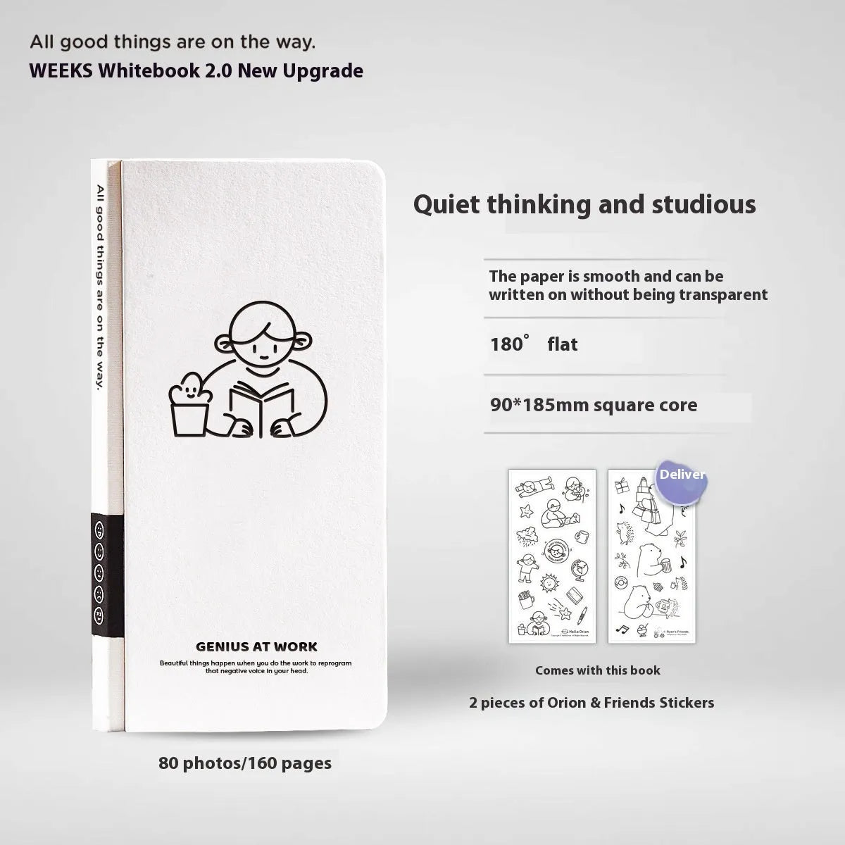 A5 simple plaid style paper notebook with mesh pattern cover, includes stickers.