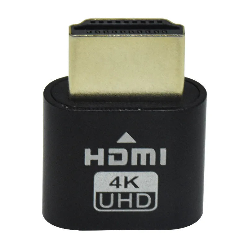 Graphics card HDMI virtual display adapter with 26.5mm plug in multiple metallic finishes