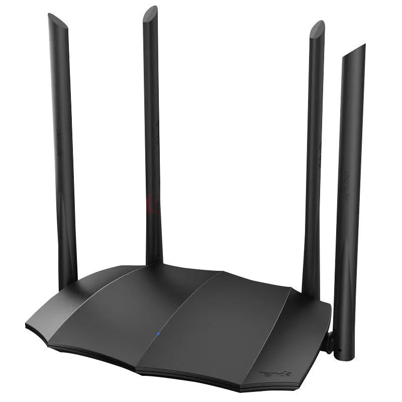 AC8 dual-band wireless router with gigabit ports measuring 365x286x70mm