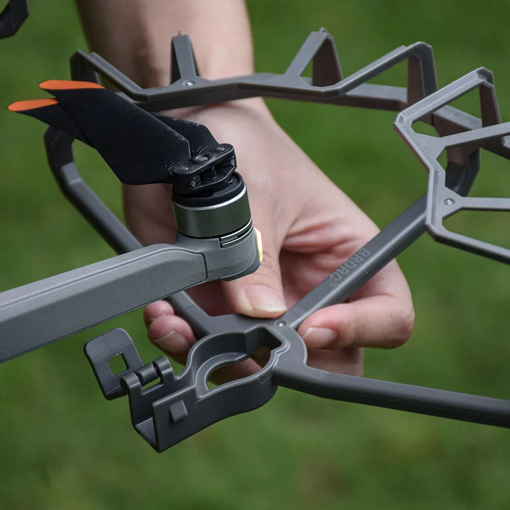 Grey ABS propeller protection ring for DJI Mavic Air 2 and Air 2S drones showing semi-enclosed blade guard design