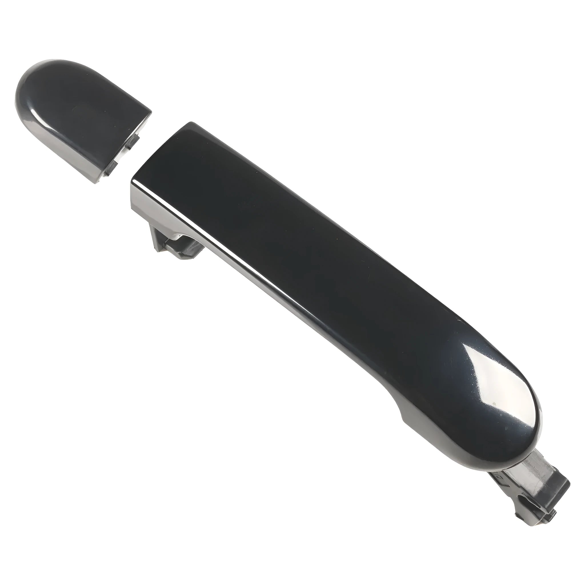 Black ABS plastic left front car door handle part number 82641-EL12A for vehicle door replacement