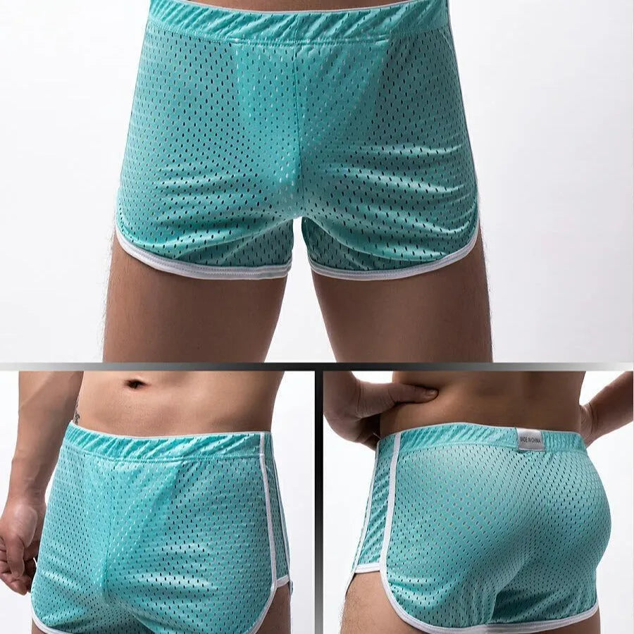 Men's three-point boxer briefs in cotton-nylon blend available in multiple colours