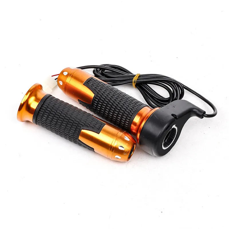 Electric go-kart refuelling throttle handle with three-speed rotation and optional horn speaker in various colour options