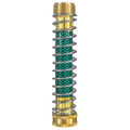 15cm brass spring hose connector with anti-kink mechanism for garden irrigation systems