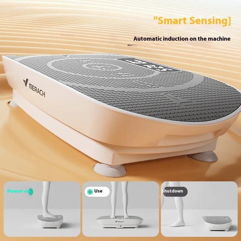 Portable smart power board massage unit in grey or pink colour with 58x38x16cm dimensions