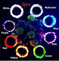 Flexible copper wire LED string lights with bottle stopper for wine bottle decorations