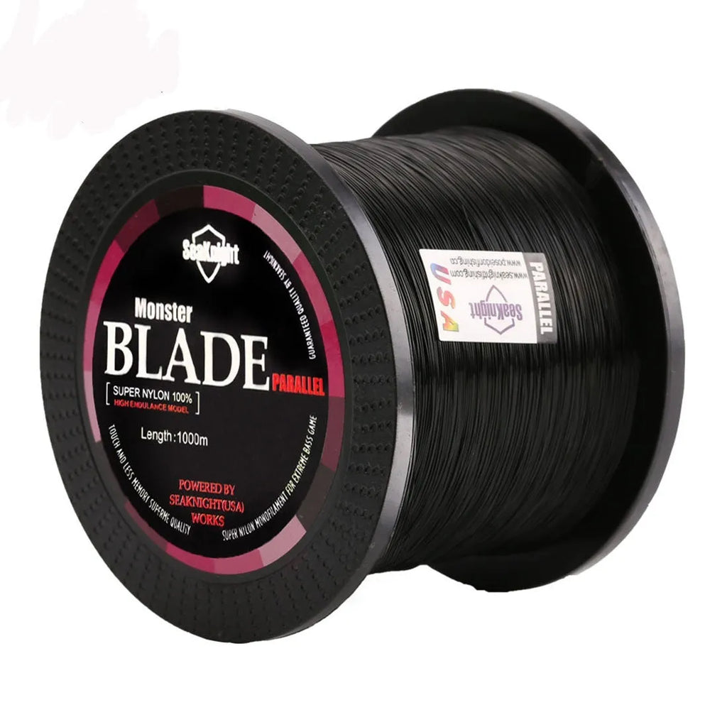 Roll of Seaknight1000 M nylon fishing line available in multiple colours and diameters from 0.4mm to 8.0mm.