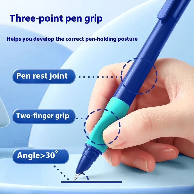Student posture correction pen in blue, blue-green gradient, purple, and orange colour options