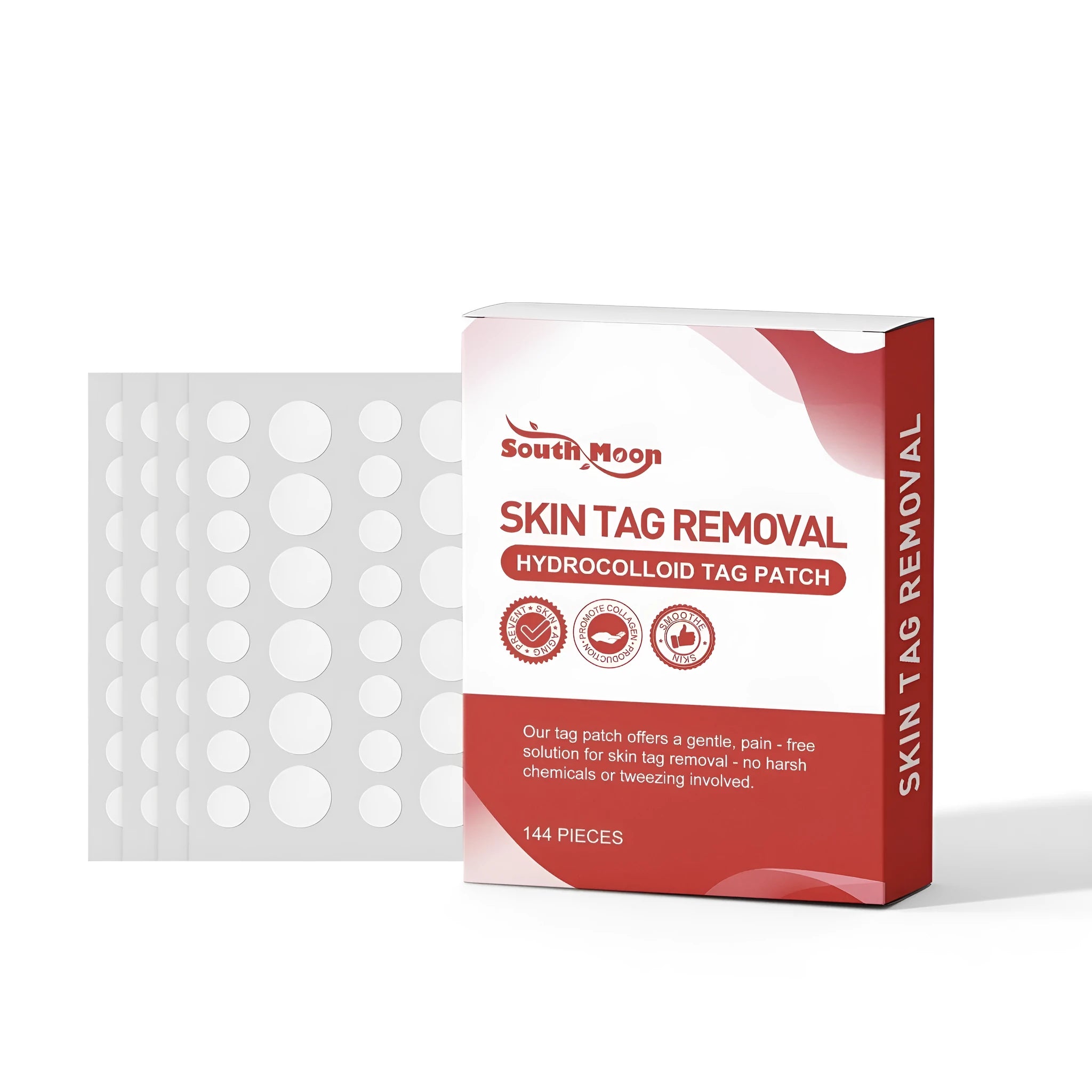 Pack of 144 transparent skin removal care patches nursing stickers with mint leaf extract