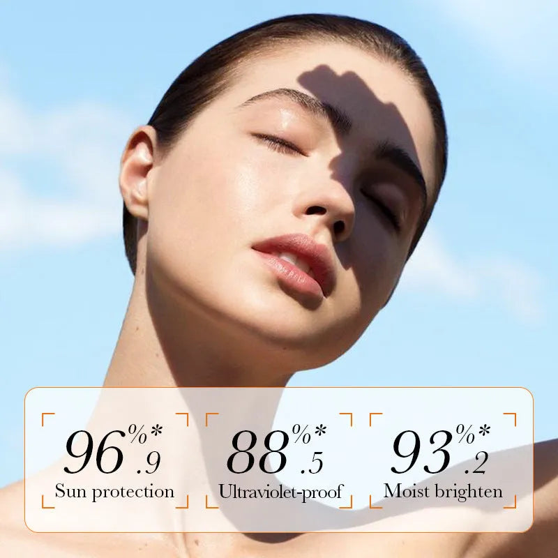 SPF 50+ PA+++ sunscreen cream in 50g tube serving as both sun protection and makeup primer