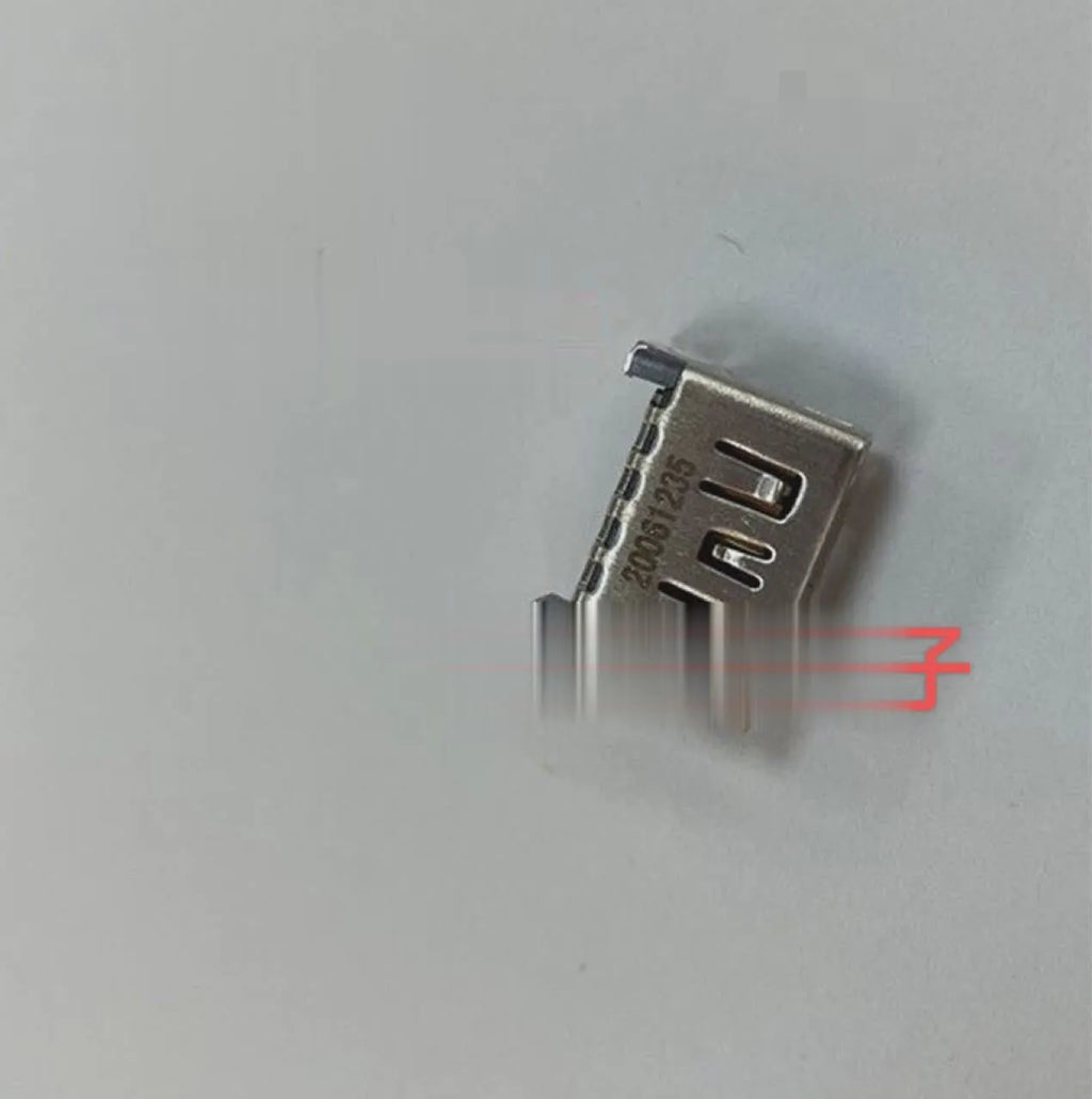 Silver HDMI host socket for gaming machine accessories and console connectivity