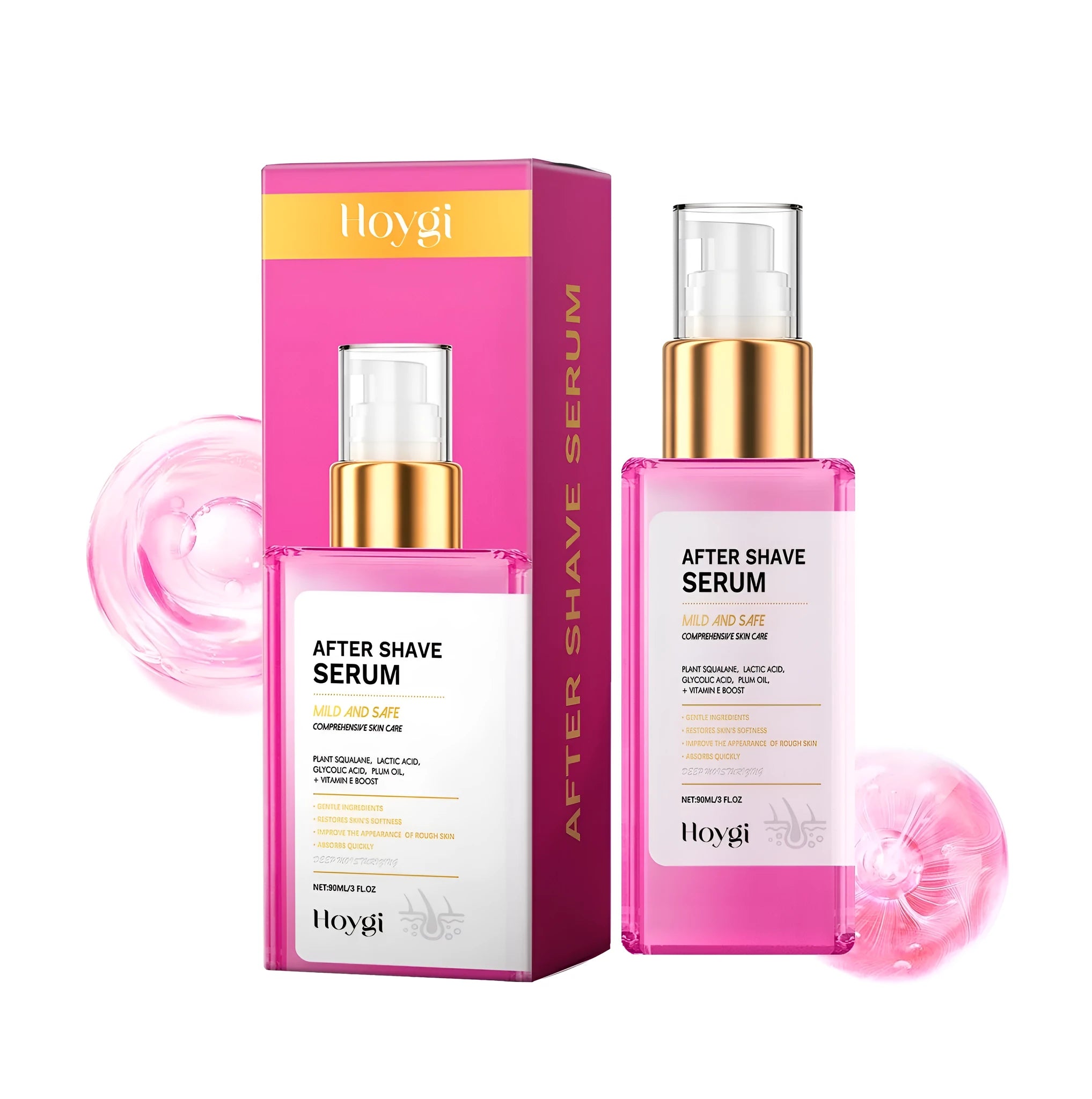 60ml hair removal repair liquid tube with glycerin and AHA formula for post-shave skin care