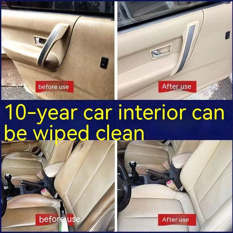 Bottles of wash-free ultrasonic fabric ceiling foam decontamination cleaner with towel and sponge wipes