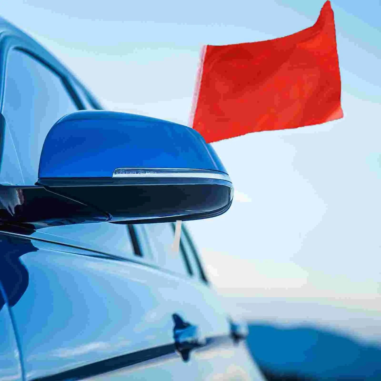 White PP plastic car window flag bracket set with 10 pieces for vehicle display