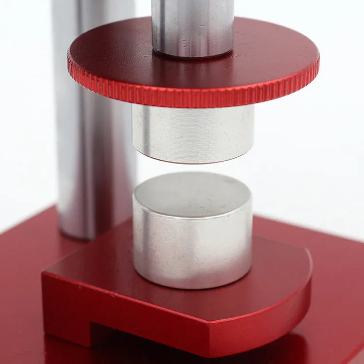 Watch back cover presser repair tool with set of twenty plastic moulds for DIY watch maintenance