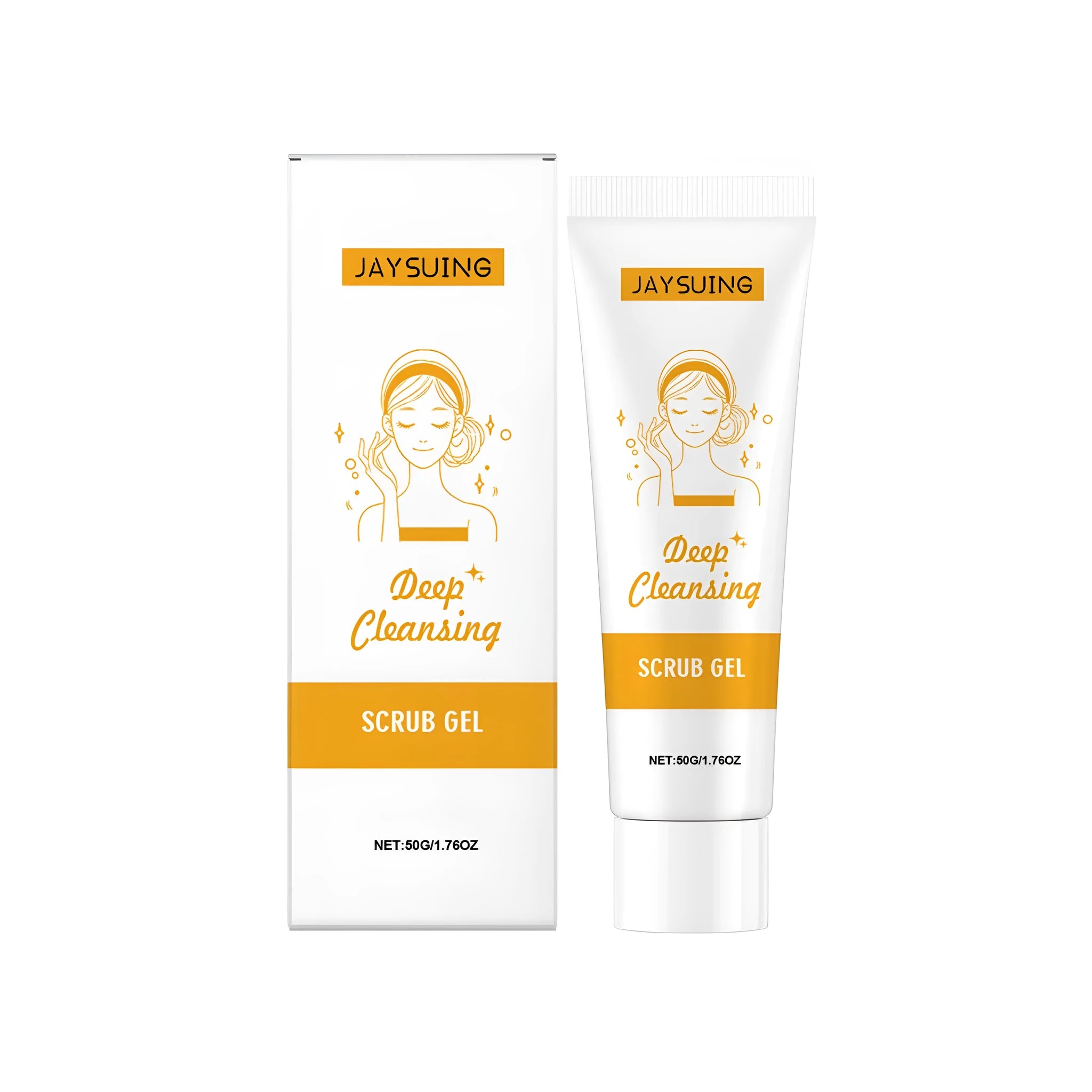 50g tube of Deep Cleansing Scrub Gel with Centella asiatica and aloe vera extracts